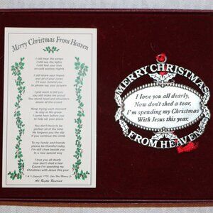 Merry Christmas From Heaven Ornament